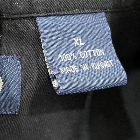 Planet Mars M&M Size XL Shirt Button Up Long Sleeve Embroidered Candy Black - Picture 6 of 8